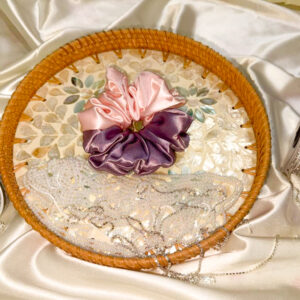 golden + brown satin duo