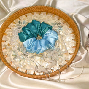 golden + brown satin duo